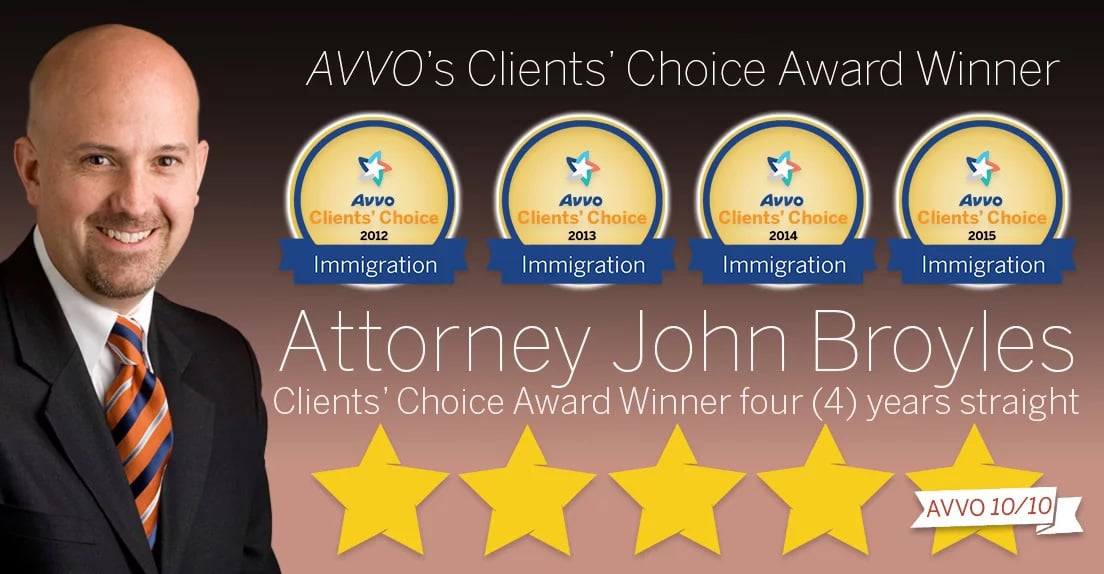 John Broyles-Avvo Client Awards