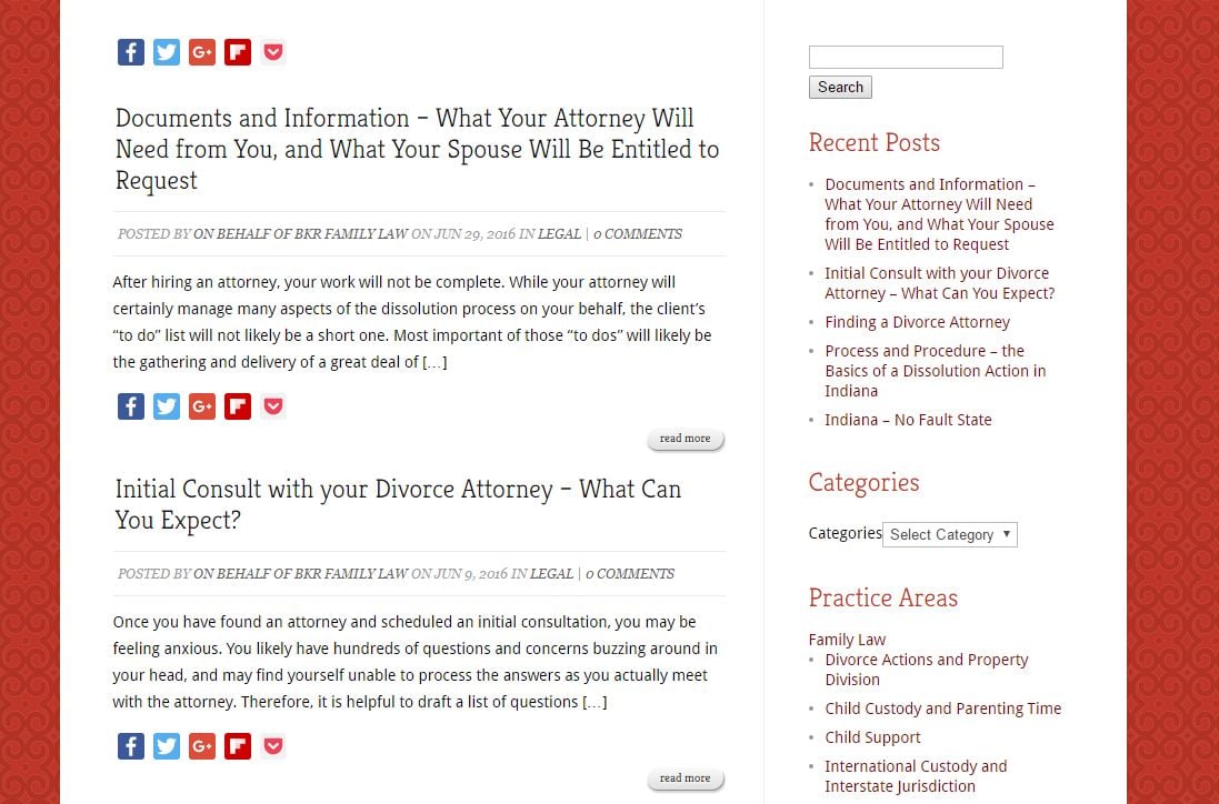 family law blog page